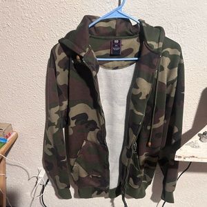 Zip up camo men’s